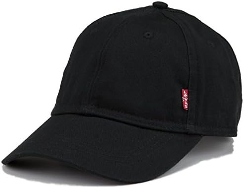 Mens Levis Red Tab Baseball Cap- Black