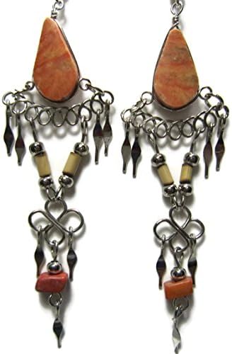 Handmade Stone Earrings Hippie Jewelry for Women Girls