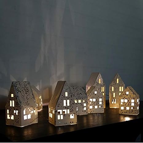 Good Old Friends Winter Haus Lichterkette Weiss Amazon De Kuche Haushalt