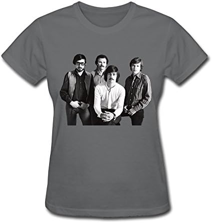 HUAYUANDA Women's The Bread Band T-shirt S DeepHeather