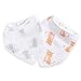 Aden by Aden + Anais Bandana Bib, 100% Cotton Muslin, Soft Absorbent 3 Layers, Adjustable, 8.5” X 16”, 2 Pack, Safari Babes - Elephant/Tiger