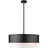 Z-Lite 495P24-MB Counterpoint Pendant, 5-Light 300 Total Watts, Matte Black