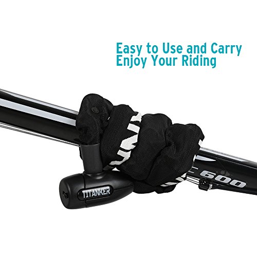 Titanker Bike Chain Lock, 3.3Feet Security AntiTheft Bike Lock Chain