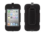Griffin Black Heavy Duty Survivor All-Terrain Case for iPod touch 4th Gen. - Extreme-duty case for 4th gen. iPod touch