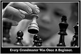 GRANDMASTER KID MOTIVATIONAL POSTER 24X36 strategic chess moves PLAY