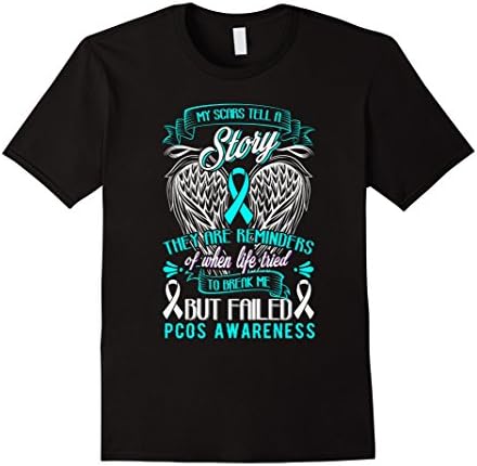 Mens Pcos Awareness Shirt  3XL Black