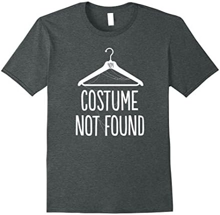 Mens 404 Costume Not Found Funny Stylish Shirt XL Dark Heather