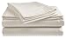 King Size 400 Thread Count 100% Cotton Sateen Dobby Stripe Sheet Set -White
