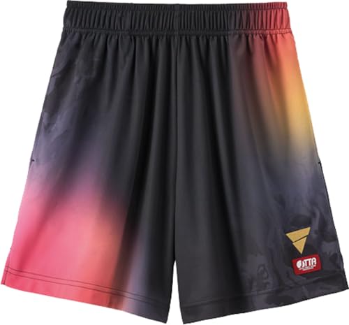 ヴィクタス(VICTAS) 卓球 ゲームパンツ V-GP603 男女兼用 吸汗速乾 昇華プリント JTTA公認 公式戦着用可能 140cm~4XL展開 ブラック 2XS 522601