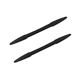 Aumo-mate 2pcs Universal Bumper Protector for the Car Carbon Fiber Stick on Rear Bumper Protection Anti-rub Edge Lip Anticollision