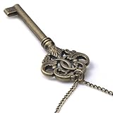 U2U Jewelry Alloy Vintage Charm Steampunk Key,Sweater Chain, Necklace Pendant 0238-2 Chains