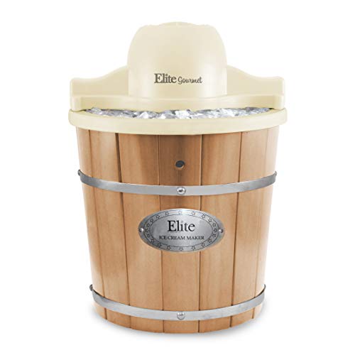 Elite Gourmet EIM924L, 4 Qt. Electric Motorized Ice Cream Maker Ice