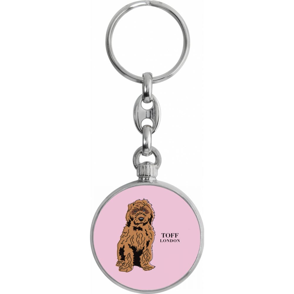 Toff London Brown Cockapoo Dog Keyring