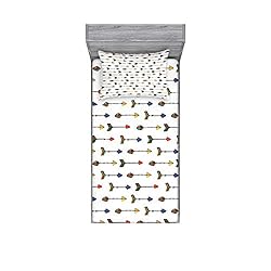 Ambesonne Arrow Fitted Sheet & Pillow Sham