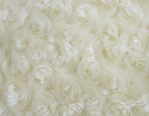 Camera Photo Floor Prop Faux Fur Artificial Fur, Newborn Baby Photography Props, Basket Stuffer Blanket - Baby Props, Basket Fabric (Ivory Rosette) Color: Ivory Rosette Model: (Newborn, Child, Infant)