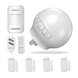 BIBENE WIFI Home Security Alarm System DIY Kit Burglar Alarm with Auto Arm&Disarm APP PIR Motion Sensor Alzheimer Door Alarm No Monthly Fee DIY Alexa Alarm System Expandable 24 Sensors for Home Office