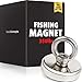 Fishing Magnet (350 lb), Powerful Neodymium Fishing Magnets, Enjoy Magnet Fishing with Durable Salvage Magnet, Earth Magnets, Fishing Magnets with Eyebolt, Super Magnetic