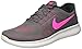 Nike Womens Free RN Running Shoes Dark Grey/Pink Blast 831509-006 Size 8