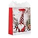 12 Pack Christmas Gift Bags - Includes White Tissue Paper - Premium Quality for Gift Wrap (Christmas Gnomes 12 Pack)