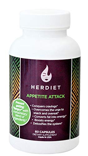 HERdiet Appetite Attack for Women Extra Strength Supplement with Appetite Suppressant Pills Stops Hunger Cravings Curb Overeating