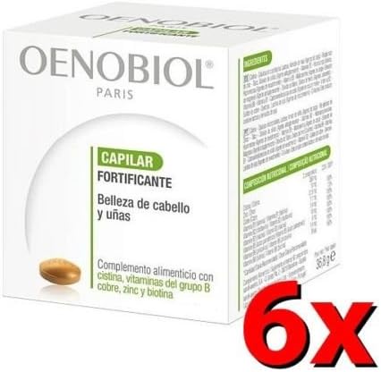 6X OENOBIOL FORTIFYING = MAGNIFIQUE = CABELO & UNHAS - HAIR & NAILS 360 CAPS Hair Regrowth Treatments