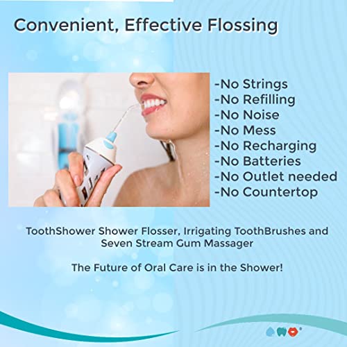 ToothShower ShowerPowered Water Flosser for Teeth Couples Suite