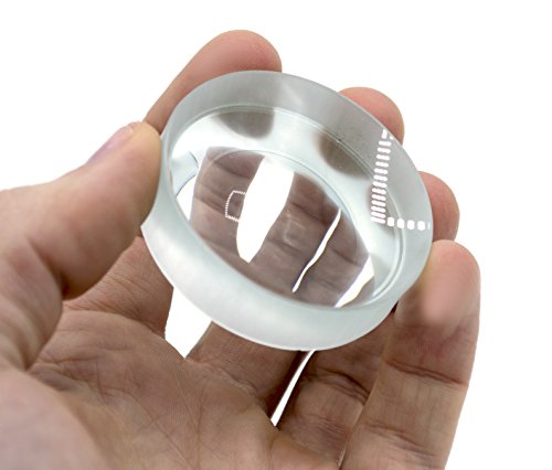 41WwVLHpLUL Double Concave Lens, 50mm Focal Length, 2" (50mm) Diameter - Spherical, Optically Worked Glass Lens - Ground Edges, Polished - Great for Physics Classrooms - Eisco Labs