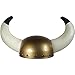 Jacobson Hat Company Men's Viking Helmet with Horns, Gold, One Size