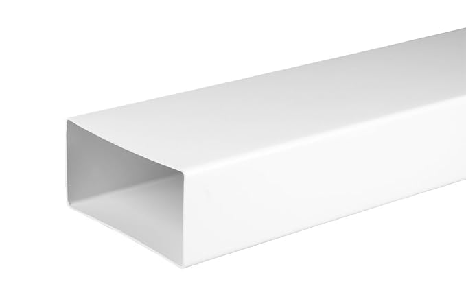 Flachkanal , Lüftungskanal, 75 x 150mm , 0,5m, Kunststoffkanal Awenta