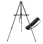 Tosnail Lightweight Aluminum Field Easel with Bag - Black - 65-Inches