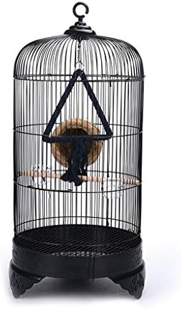 大型の丸い金属の鳥かご鳥の巣古典的なぶら下げ鳥かごラヴバードカナリアセキセイインコフィンチ小さなオウムオカメインコ旅行鳥かご