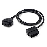 RioRand OBD-II OBD2 16Pin Male to Female Extension Cable Diagnostic Extender 100cm