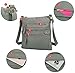 Scarleton Crossbody Bags for Women, Travel Bag Purses and Handbags Multi Pocket Shoulder Bag Faux Leather Small, H182024, Grey