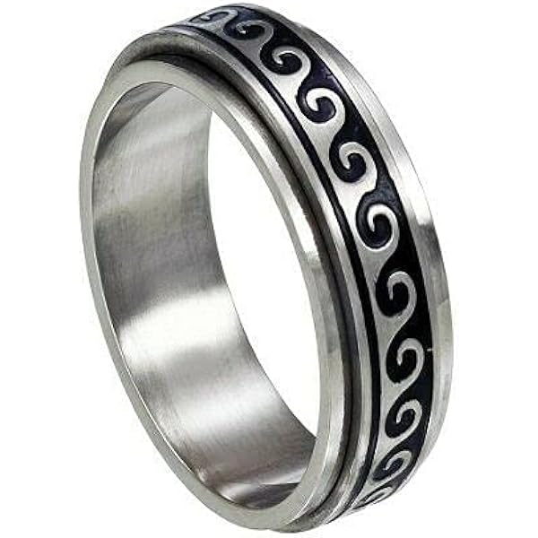 Amazon.com: Sterling Silver Wave Ring Size 6: Clothing