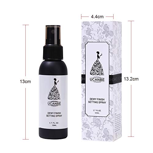 UCANBE Dewy Finish Setting Spray Makeup, Face Natural Long Lasting Make Up Set - 1.7 Fl Ounce