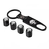 Generic Car Wheel Tyre Tire Stem Air Valve Caps Key Chain Set