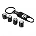 Generic Car Wheel Tyre Tire Stem Air Valve Caps Key Chain Set
