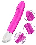 Dildo Vibrator for Multi-use, Rechargeable G Spot Vibrator with 10 Powerful Vibration, Adult Sex Toys for Women and Couples