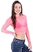 Made in USA - Mesh Crop Top Women Long Sleeve Sheer See Through Shirt
