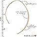 Humble Chic Upside Down Hoop Earrings - Hypoallergenic Lightweight Wire Needle Drop Dangle Threader Hoops for Women, Safe for Sensitive Ears, 2.25