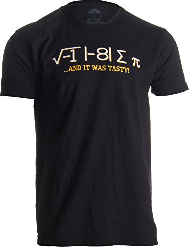 Ann Arbor T-shirt Co. I Ate Some Pi, and it was Tasty | Funny Delicious Math Teacher Humor Pun T-shirt-XL