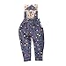 Jili Online Trendy Handmade Causal Doll Flower Printed Suspender Pants for 12'' Blythe Doll Dress Up Accessories