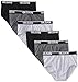 Gildan Platinum Men's Briefs, Black/Sport Grey/Charcoal, Medium, 6-Pack