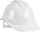 Blackrock White Hard Hat Safety Helmet Unisex EN937 2012 HDPE Protection