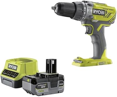 18V Taladro atornillador con Kit de brocas y batería incluido