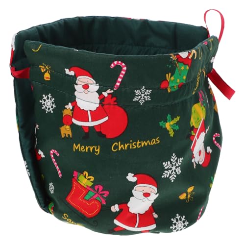Kichvoe Chauffe-théière de Noël en coton avec motif de Noël Protection anti-poussière pour théières Théières décoratives Confortable avec support isolant pour la cérémonie du thé dans le