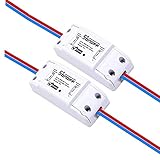 Sonoff Smart WIFI Switch Wireless Remote Control Timer ABS Module Universal Home Intelligent Center Socket Compatible with Alexa DIY Your Smart Home via iphone Android APP 2 Packs