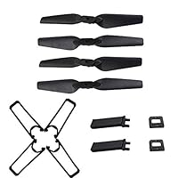 Icocol E58 RC Quadcopter Drone Accessories 8 Pcs Blades 4 Pcs Propeller Guard 2 Pcs Landing Gear Skids Sets