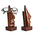The Indian Arts Classic Hand Carved Rosewood Nose-Shaped Eyeglass Spectacle Holder