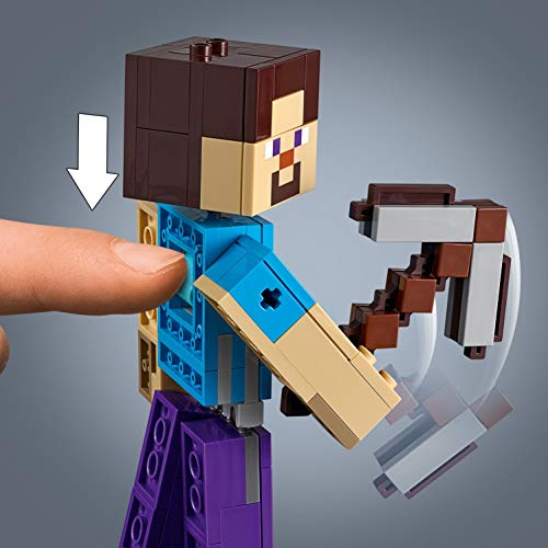 Minecraft Lego 21148 BigFig Steve mit Papagei – Bild 4